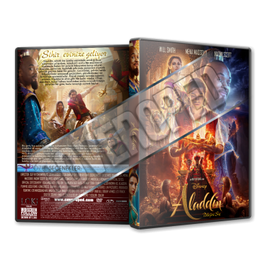 Aladdin 2019 V1 Türkçe Dvd cover Tasarımı
